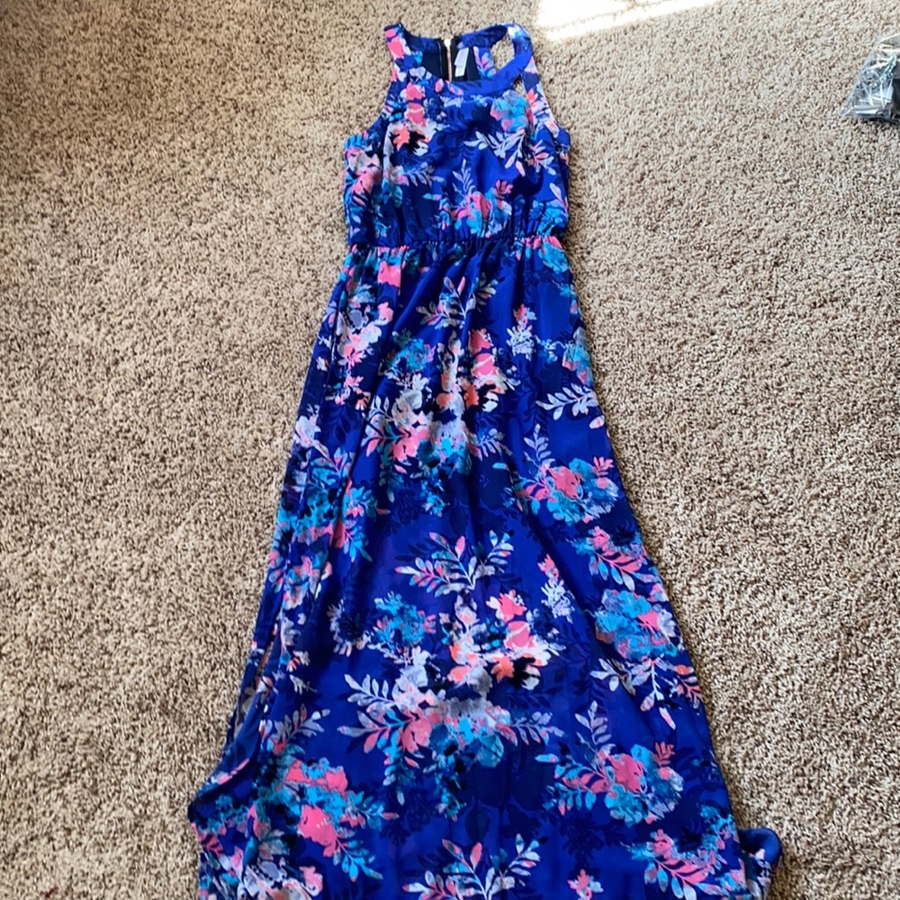 Tropical Floral Maxi Dress